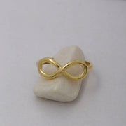 14K Solid Gold Infinity Ring Y60