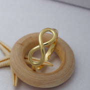 14K Solid Gold Infinity Ring Y60