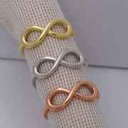 14K Solid Gold Infinity Ring Y60