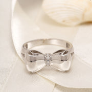 14K Solid Gold Ribbon Ring Y26