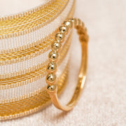 14K Solid Gold Bubble Ring Y29