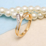 Load image into Gallery viewer, 14K Solid Gold 2 Tone Ring Y30
