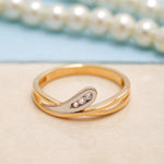 Load image into Gallery viewer, 14K Solid Gold 2 Tone Ring Y30
