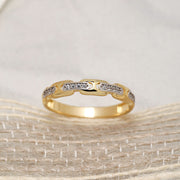 14k Solid Gold Open Link Ring Y42