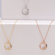 14K Solid Gold Dainty Necklace K19