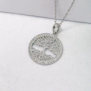 14K Solid Gold Tree of Life Necklace K29