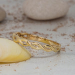 Load image into Gallery viewer, 14K Solid Gold Infinity Ring Y44
