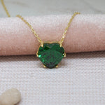 Load image into Gallery viewer, 14K Solid Gold Stone Necklace K90
