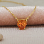 Load image into Gallery viewer, 14K Solid Gold Stone Necklace K90
