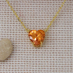 Load image into Gallery viewer, 14K Solid Gold Stone Necklace K90
