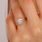 Load image into Gallery viewer, 14K Solid Gold Solitaire Ring T16
