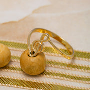 14K Solid Gold Treble Clef Ring Y48