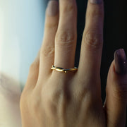 14K Solid Gold Love Knot Ring Y116