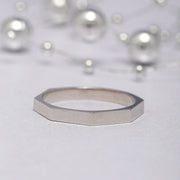 14K Solid Gold Edge Ring Y51