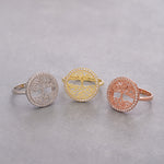 Load image into Gallery viewer, 14K Solid Gold Tree of Life Ring Y101
