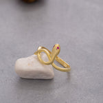 Load image into Gallery viewer, 14K Solid Gold Snake Ring Y102
