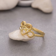 14K Solid Gold Infinity Ring Y122