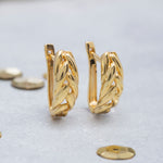 Load image into Gallery viewer, 14K Solid Gold Hoop Earrings E1
