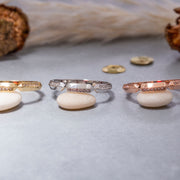 14K Solid Gold Pyramid Ring Y78