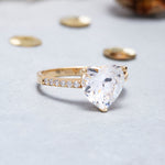 Load image into Gallery viewer, 14K Solid Gold Solitaire Ring Y17
