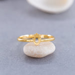 Load image into Gallery viewer, 14K Solid Gold Hamsa Ring Y153
