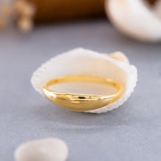 14k Solid Gold Tiny Signet Ring Y159