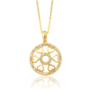 14K Solid Gold Heart Necklace K153