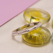 14K Solid Gold Bamboo Band Ring Y18