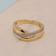 14K Solid Gold Multi-Stone Ring Y19