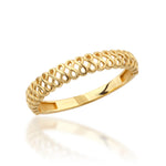 Load image into Gallery viewer, 14K Solid Gold Infinity Ring Y323
