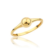 4K Solid Gold Ball Ring Y347