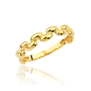 14K Solid Gold Zigzag Ring Y360