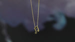 Load and play video in Gallery viewer, 14k Solid Gold Note Necklace K103
