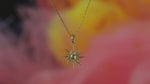 Load and play video in Gallery viewer, 14K Solid Gold Sun Necklace K115
