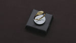 Load and play video in Gallery viewer, 14K Solid Gold Oval Signet Ring Y142
