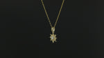 Load and play video in Gallery viewer, 14K Solid Gold Sun Necklace K113
