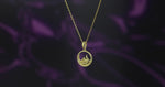 Load and play video in Gallery viewer, 14K Solid Gold Mountain Necklace Y110
